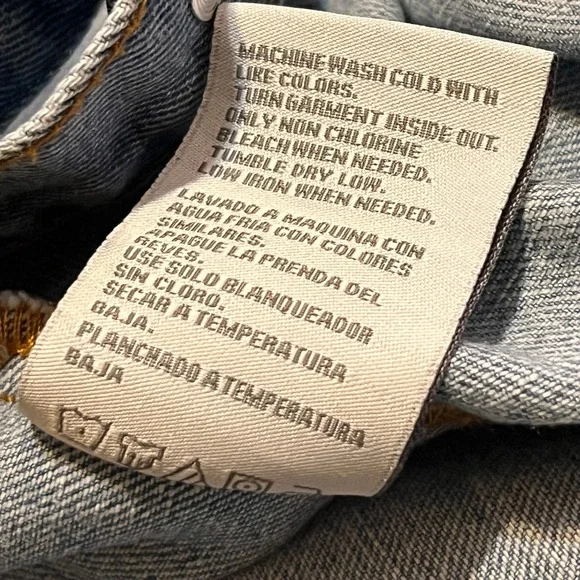 Lady Gaga Joanne Album Cover Denim Jacket Light Wash Blue Women XL Concert Merch - Picture 9 of 9